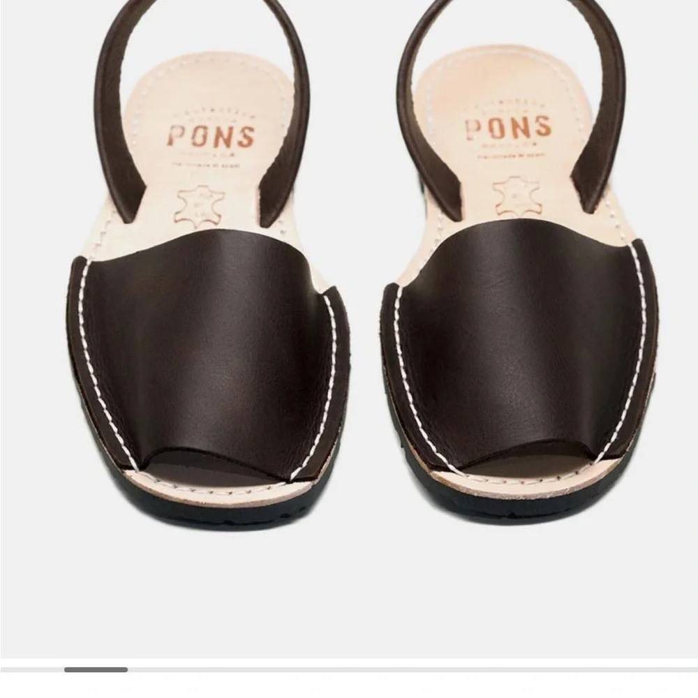 Pons Avarca Classic Women's Sandals - Dark Brown (Lava) - Size 10 - Picture 4 of 6